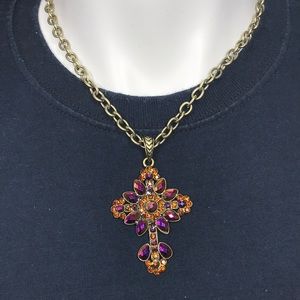 Kirks Folly cross necklace